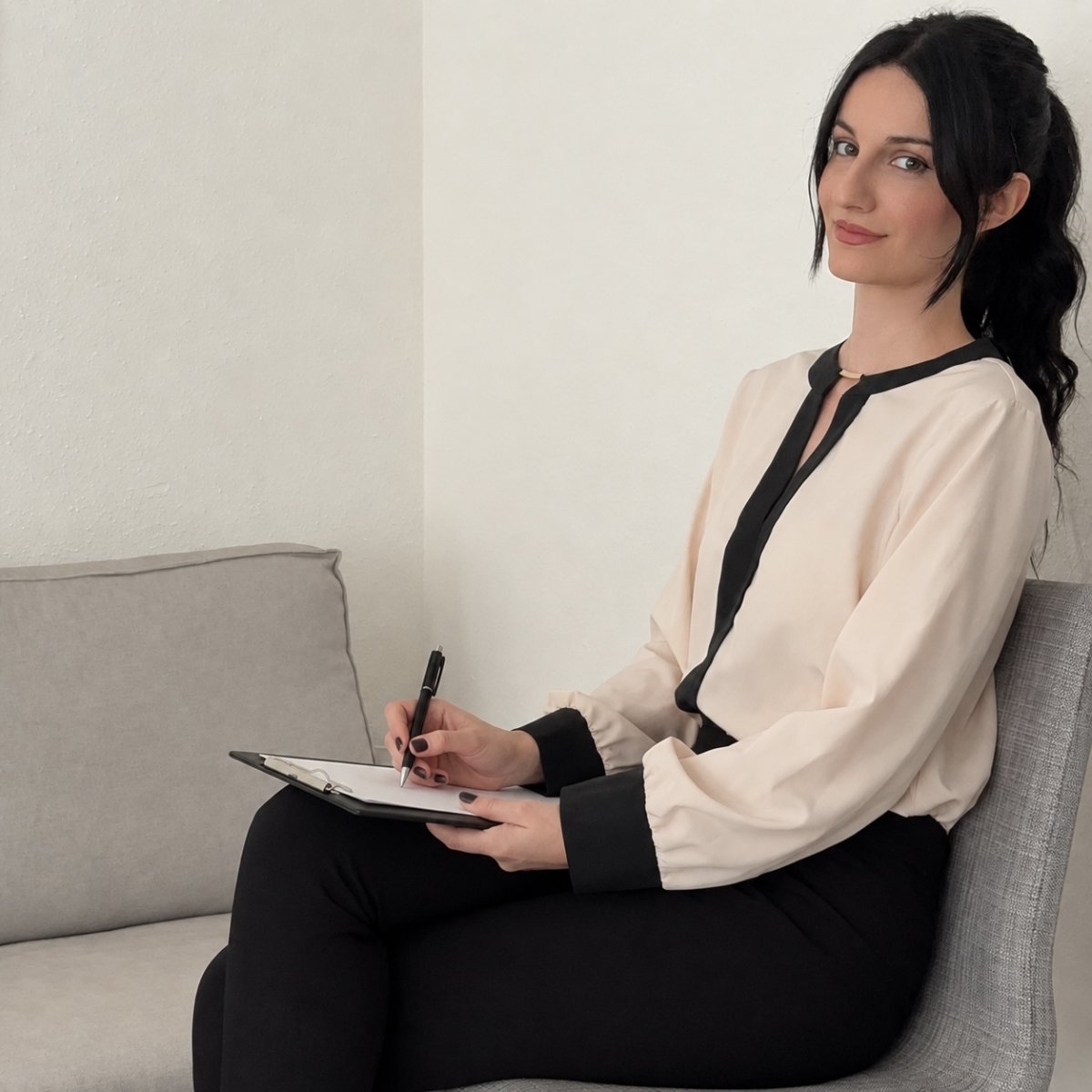 Karen Grognuz, sociologue clinicienne et socioanalyste, photo professionnelle en Suisse