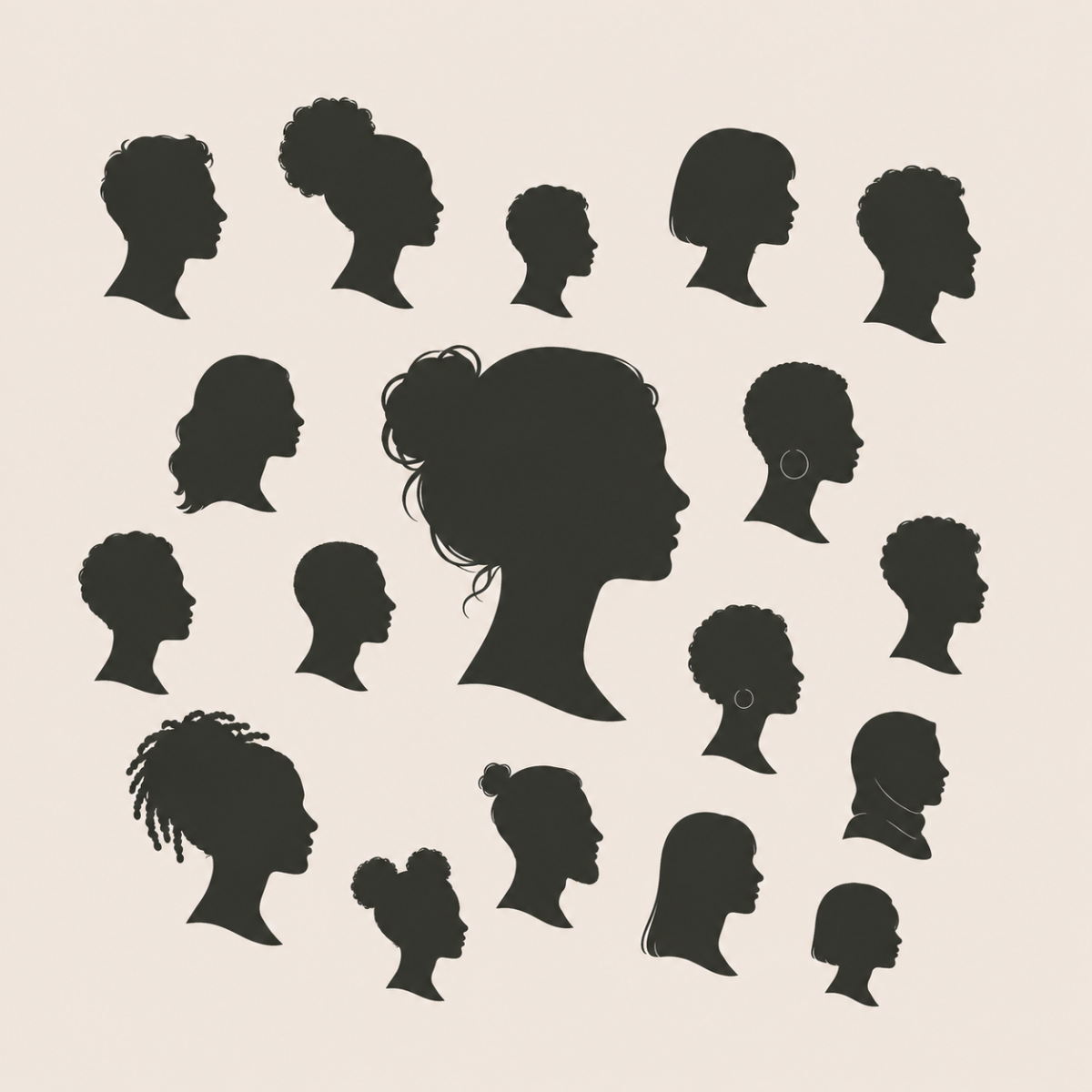 Visages diversifiés et inclusifs représentant la diversité des personnes accompagnées en socioanalyse, confrontées aux mêmes défis sociaux, de genre et de classe